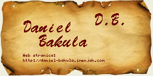 Daniel Bakula vizit kartica